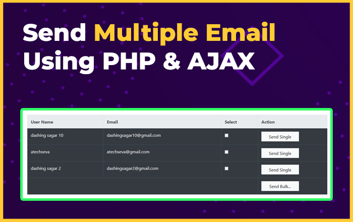 Sending mail to multiple address using PHPMailer